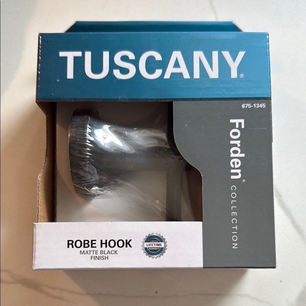 NWT Matte Black Robe Hook Brand New in Box